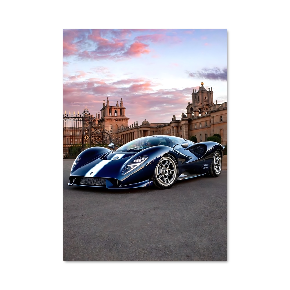 Poster Supercar et Château